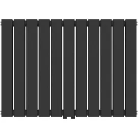 neu.haus Designheizkörper Nore 600 x 800 mm 1097 W schwarz Mittelventil