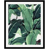 Queence Bild »Blätter«, in 3 Größen, gerahmt, 22138920-0 bunt B/H/T: 40 cm x 50 cm x 3 cm,