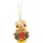 Kuhnert Eulenkind mit Weihnachtsstern 4 cm beige/gold