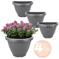 GarPet 4x Blumentopf Wand Blumentopf Wandmontage Wandblumentopf Wandvasen für