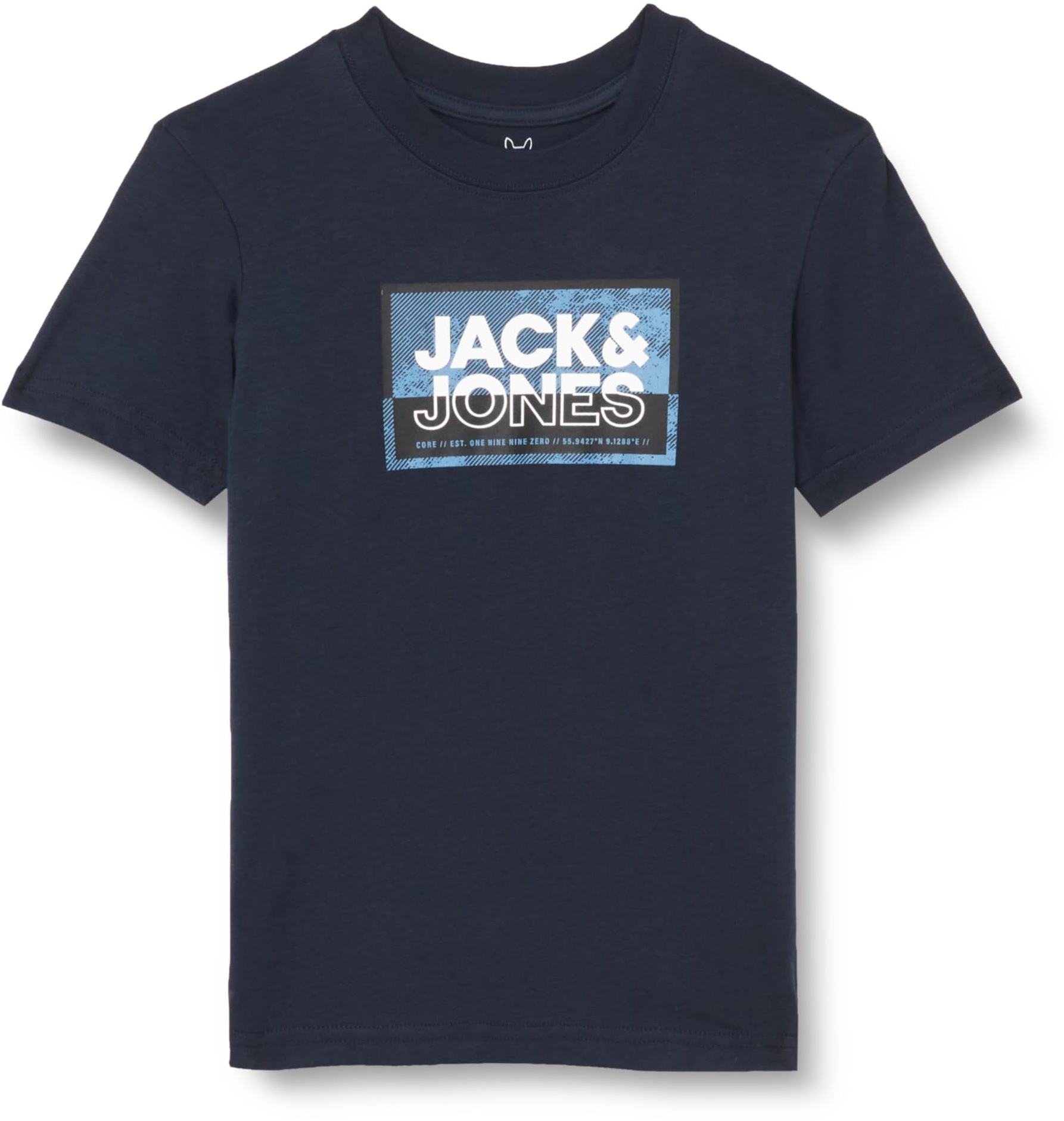 JACK&JONES Jungen JCOLOGAN Tee SS Crew Neck SS24 JNR T-Shirt, Navy Blazer, 176 cm