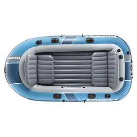Intex Schlauchboot Excursion 4 Blau inkl. Pumpe und Alu-Paddel
