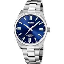 Calypso Herrenarmbanduhr Quarz Stahl/Blau | Gr.: onesize