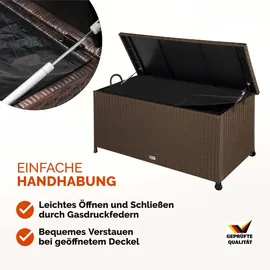 CASARIA Gartenbox Auflagenbox 117 x 53 x 60 cm Braun