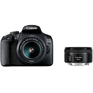 Canon EOS 2000D + EF-S 18-55 mm IS II + 50 mm STM