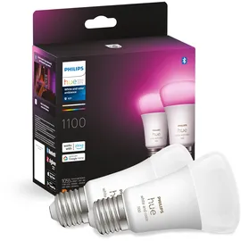 Philips Hue White & Color Ambiance E27 Doppelpack 2x1100 LED Lampe Mehrfarbig