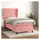vidaXL Boxspringbett mit Matratze Rosa 140x200 cm Samt