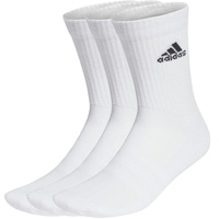 Adidas Adidas, Cushioned Crew Socks 3 Pairs, Socken, Weiß Schwarz, 37, Unisex-Bambino