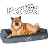 Petbed - Das Orthopädische Hundewasserbett (Graphit, Ja)