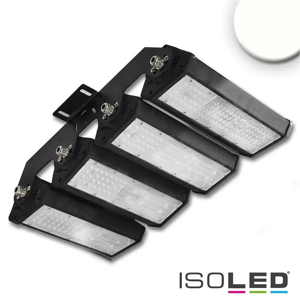 ISOLED LED Fluter/Hallenleuchte LN 4x 50W 30°*70°, asymmetrisch, IP65, 1-10V dimmbar, arretierbar, 4000K 25600lm ISO-113749