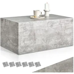 tectake® Couchtisch, minimalistisches Design, keine Montage, inkl. Bodenschoner, Belastbarkeit 45 kg