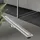 luxebath Duschrinne 100cm 2in1, befliesbar, Extra flach, Edelstahl, Silber,