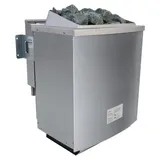 Gartensauna Musta Komplettset mit 9 kW Ofen mit externer Steuerung - Schwarz