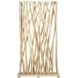 vente-unique Raumteiler 100 x 25 x 180 cm Naturfarben