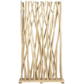 vente-unique Raumteiler 100 x 25 x 180 cm Naturfarben