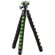 Walimex Mantona kaleido Flex leichtes Flex Stativ (mit hochwertigem 360∞ Kugelkopf, geeignet für Digital und Videokameras, Smartphones und Action Cams) lime green,