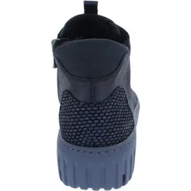 WALDLÄUFER H-Livia Bootie 941804-402-194, Warmfutter, Nubukleder/ Metallic, Notte (Dunkelblau), Weite H, Wechselfußbett 38 EU Weit