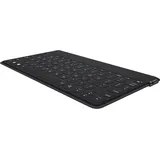 Logitech Keys-to-Go Kabellose Tablet-Tastatur, Bluetooth, iOS-Sondertasten, Ultraleicht & Geräuschlos, 3-Monate Akkulaufzeit, Fürs Tablet und Smartphone, Schweizer QWERTZ-Layout - Schwarz