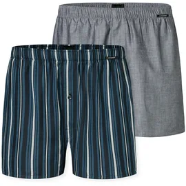 SCHIESSER Weiter Boxer SCHIESSER "Boxershorts Multipacks", Herren, Gr. 10, 910, sonstiges, Webqualität, Obermaterial: 100% Baumwolle, weit, Unterhosen, mit Eingriff, Gummizug