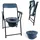 Mobiclinic Toilettenstuhl Faltbar Ergonomisch mit Armlehnen Blau
