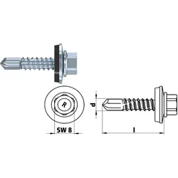 Bohrschraube R-K