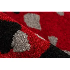 Arte Espina Naila 300 Teppich 120 x 170 cm Schwarz/Rot