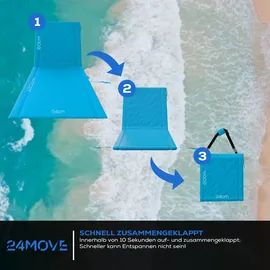 24move Campingliege 2er Set Blau