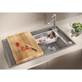 Blanco Axia III 5 S anthrazit + Holzschneidbrett