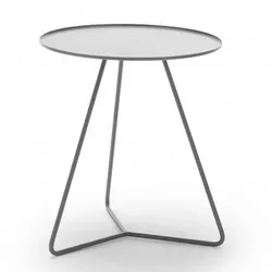 Steely Beistelltisch 45cm Alufarbig