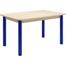Tom Tailor Esstisch TOM TAILOR HOME "COLOR TABLE", blau (light oak 05, cobalt blau 04, light oak 05), B:140cm H:76cm T:90cm, Tische, Esstisch, Esstisch, 4-Fuß, 3 Größen, 3 Dekorfarben, 4 Fußfarben, ABS-Kante