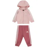 Adidas Baby Jogginganzug Essentials Full-Zip Hooded Jogginganzug IV7410 104 - Sandy Pink/White