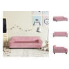 vidaXL Kindersofa Kindersofa Rosa 90x53x30 cm Samt Kindercouch Kindermöbel Kinderzimmer rosa