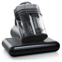 Brandson Milbensauger, Milbenstaubsauger, Handstaubsauger 400W, UV-C, Hepa H11 Filter, Ultraschall, Bürstenwalze, Heißluft, Anionen, 13kPa, Anti-... - Grau/Schwarz