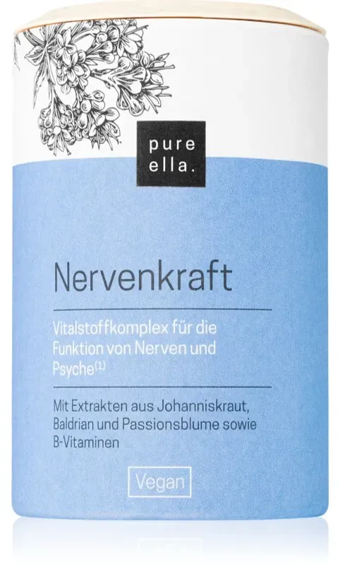 Pure Ella Nervenkraft Kapseln zur Förderung der physischen und mentalen Gesundheit 60 KAP