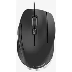 3Dconnexion CadMouse Compact (Kabelgebunden), Maus, Schwarz, Silber