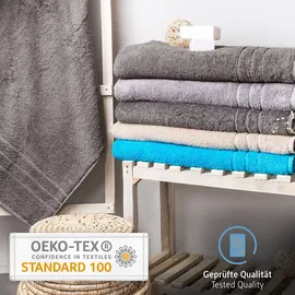 Komfortec Handtuchset 80 x 200 cm grau 2 St.