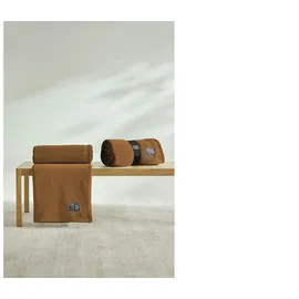 s.Oliver Kuscheldecke 150 x 200 cm Braun/Orange