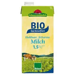 Schwarzwaldmilch fettarme H-Milch Bio laktosefreie Milch 1,0 l