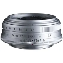 Voigtländer Color-Skopar 18mm f2,8mm Fujifilm X-Mount silber