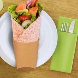 100x BIONATURE Wrapbecher kraft braun mit Fettbarriere Recycling 4x7,5x10cm