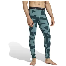 adidas Multi Synthetic Base Layer Leggings - Preloved Teal - XL