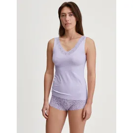 CALIDA Tanktop Natural Comfort Lace Lila XS