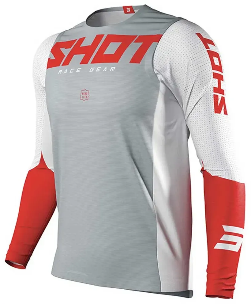 Shot Airflow Langarm-trikot - Red - XL