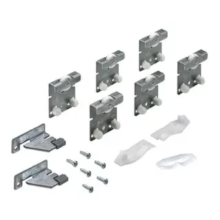 Hettich Schiebetürbeschlag Top Line 27 3-türig Komplett-Set 25kg DIN L/R