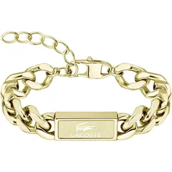 Panzerarmband LACOSTE "BACKHAND, 2040439, 2040440, 2040441", gold (gelbgoldfarben), Armbänder, Herren, Edelstahl