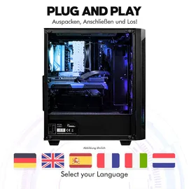 dcl24.de Gamer PC Ryzen 7 9700X, RX9070, 32GB RAM, 1TB SSD