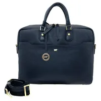 Braun Büffel Hanna Aktentasche Leder 41 cm Laptopfach blau