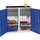 stumpf metall Werkzeug- und Materialschrank Serie 3000, 7035/5010, 2 Schubladen 100 mm, 2 Schu 3002374