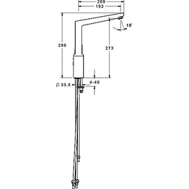 Hansa HansaTwist Niederdruck chrom 09221103