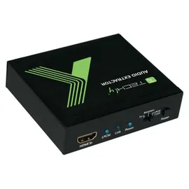 TECHLY HDMI Audio-Extractor LPCM 7,1 4K UHD 3D Schwarz